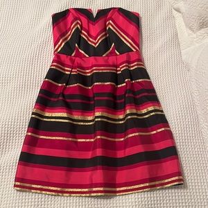 Vineyard Vines NWT strapless silk dress